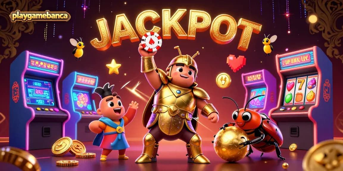 Engage with playgamebanca's vibrant casino adventure featuring unique characters and thrilling slot elements.