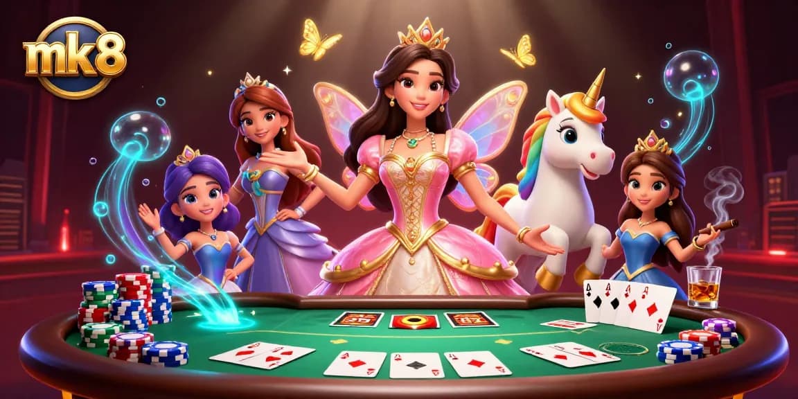 Experience thrilling gameplay at mk 8 with exciting poker elements and a luxurious atmosphere.