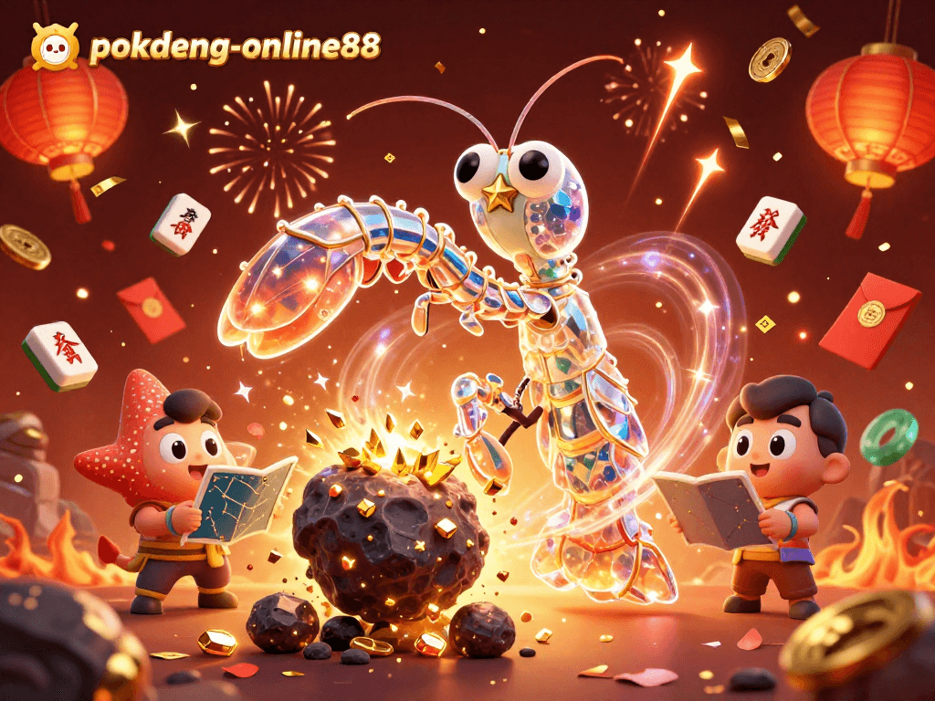 Engage with dynamic Pok Deng action featuring golden gems and coins, showcasing pokdeng-online88 excitement.