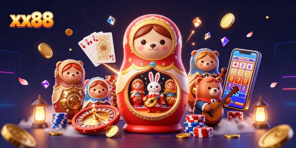 Experience thrilling wins at xx88 casino with colorful characters and rich gaming visuals.