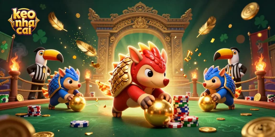 Experience thrilling betting action with keo nha cai as pangolins bowl through poker chips.