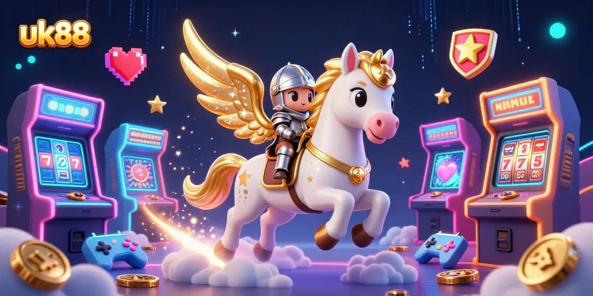 Engage with uk88’s vibrant casino experience featuring animated slot game action and thrilling game elements.