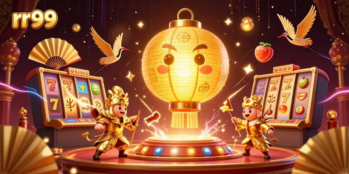 Experience exciting gaming with rr99 in an ultra-detailed 3D casino scene featuring vibrant elements.