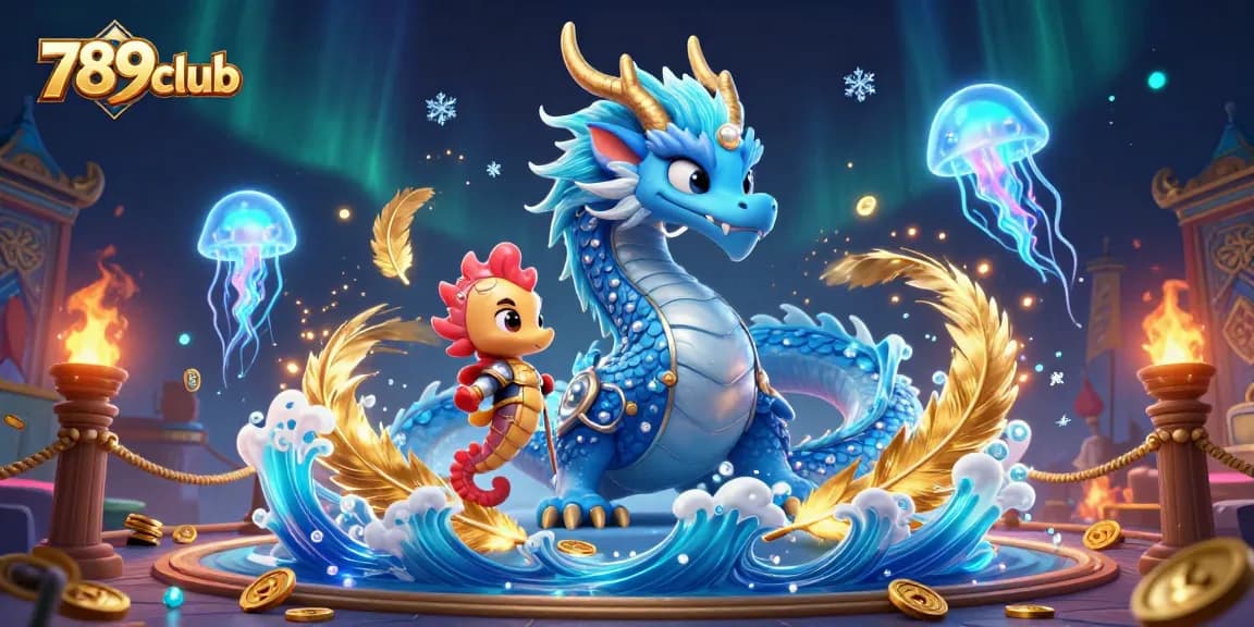 Play exciting games at 789club, where vibrant dragons and seahorse knights meet casino thrills.