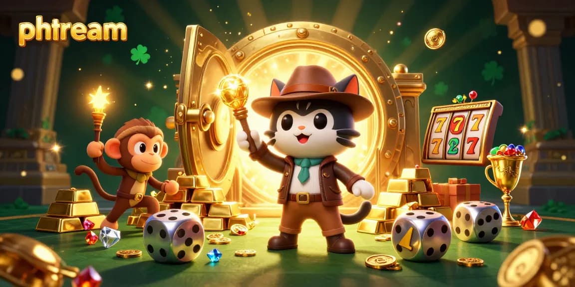 phdream explores exciting casino treasures with dynamic characters in a vibrant scene