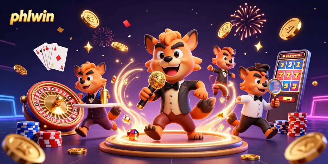 Join the fun at phlwin casino with lively hyenas and a dazzling gaming scene filled with excitement.
