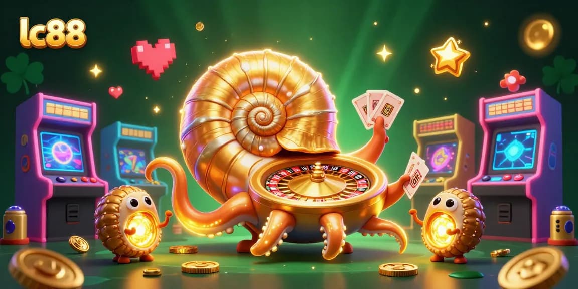 Experience thrilling gameplay at lc88 with a vibrant 3D casino scene full of action and excitement.