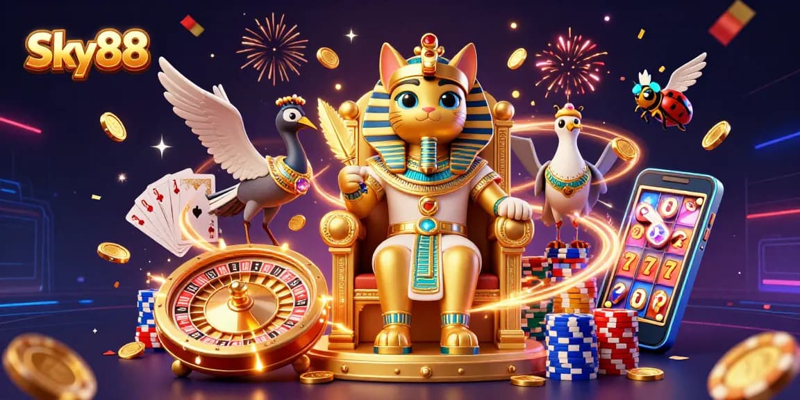 Experience exhilarating gameplay at Sky88 with dynamic casino elements and vibrant excitement.