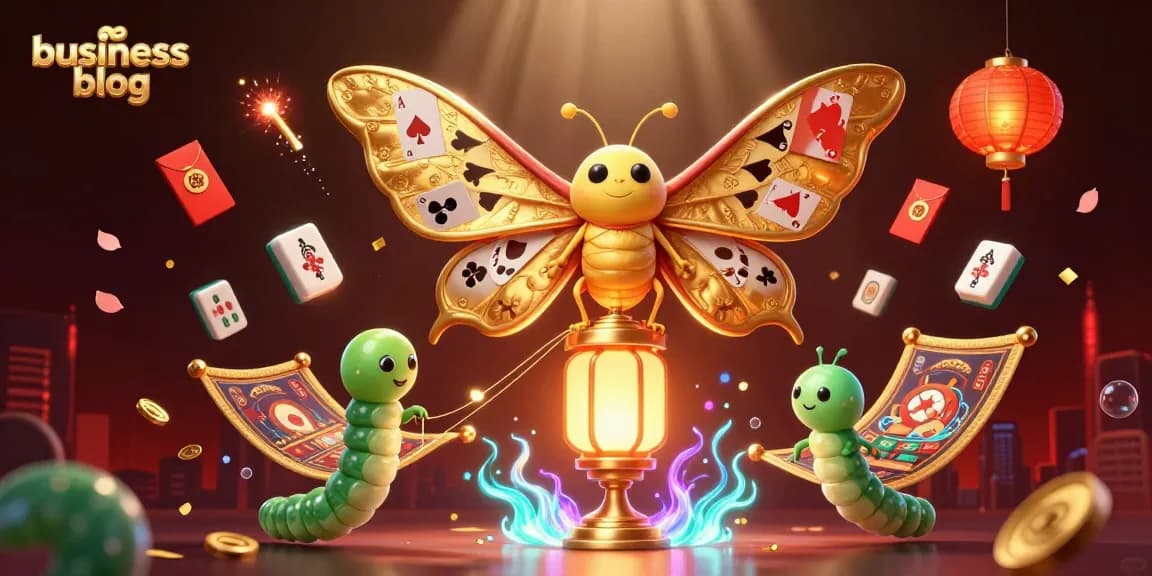 Engage with the business blog visuals depicting an enchanting casino scene filled with games and festivities.