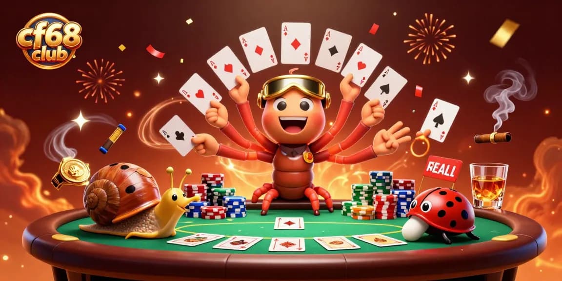 Engage with the excitement at cf68 club featuring unique characters and vibrant casino elements.