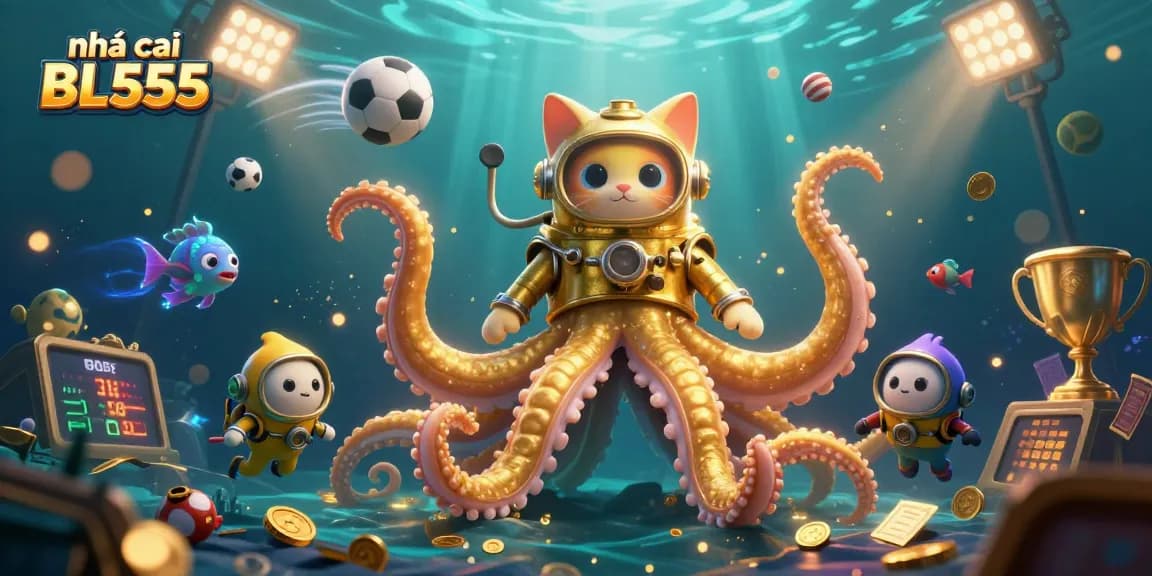 Engage in thrilling gaming at nhà cái BL555 with a vibrant underwater scene featuring golden treasure and dynamic gameplay elements.