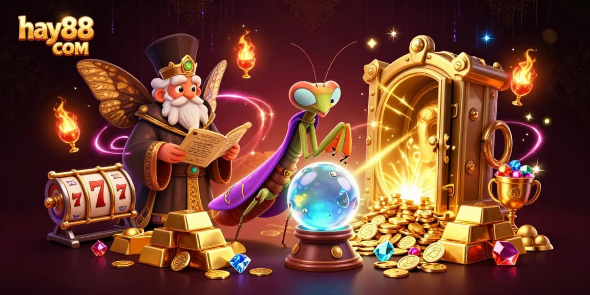 Experience the excitement of hay88 com with vivid casino elements and mystical characters in action.