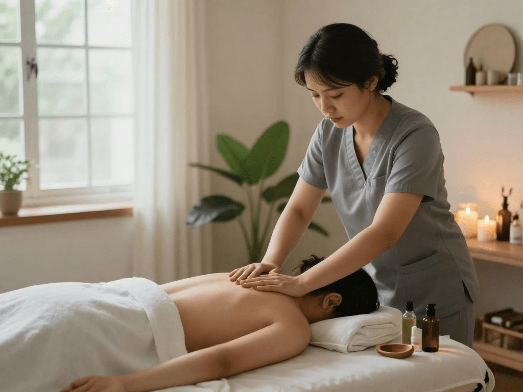 Experience professional 광진구출장마사지 in a calming home environment.