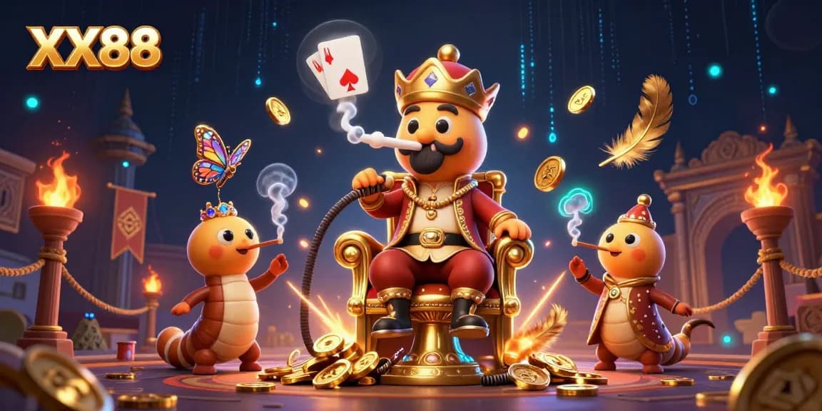 Experience exhilarating gameplay at XX88 with a vibrant scene of rich casino elements.