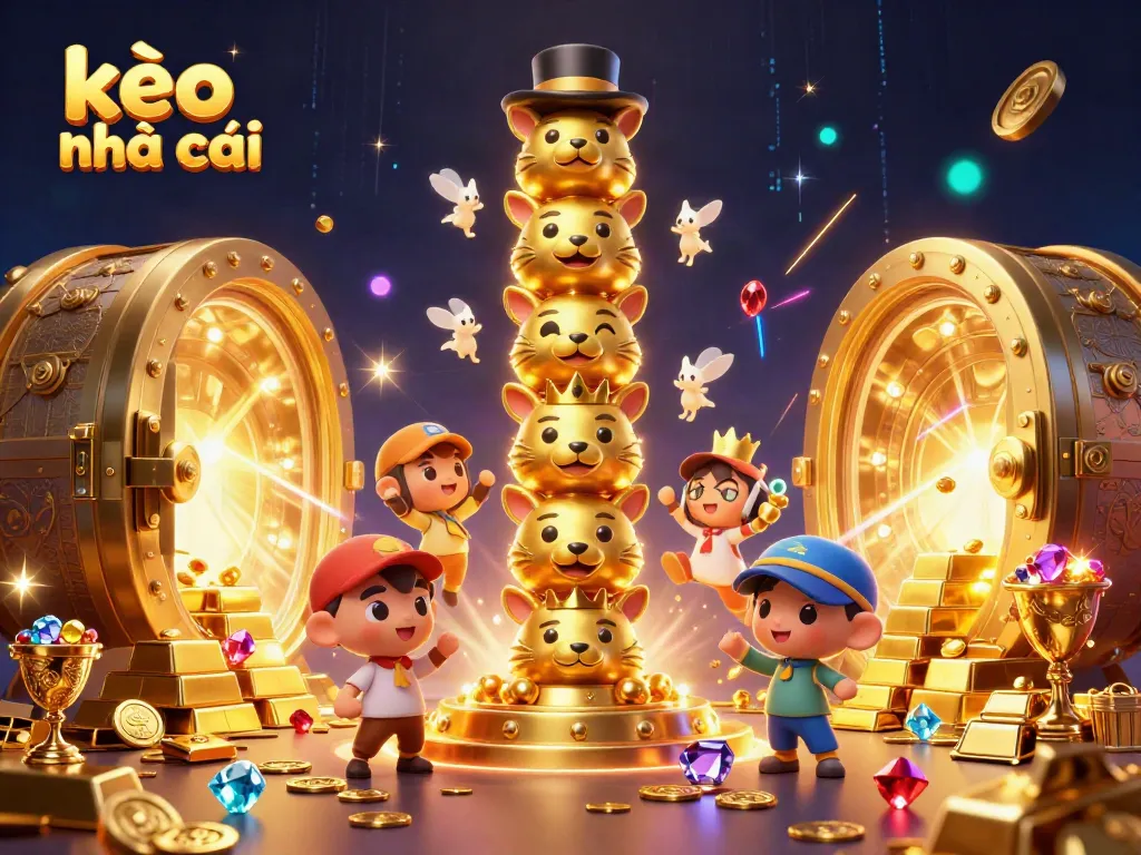 Focus on winning strategies with kèo nhà cái showcased in a vibrant, animated casino scene.