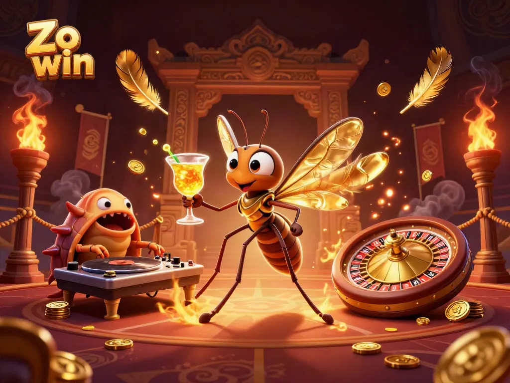 Experience thrilling gameplay with Zo win, featuring unique casino characters and elements immersed in action.