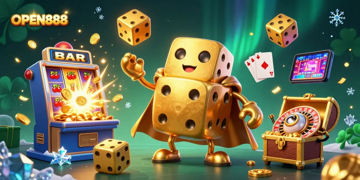 Experience exciting gameplay with OPEN888 featuring vibrant casino elements and dynamic characters.