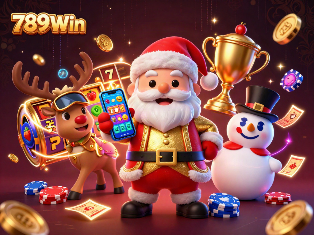 Play exciting jackpot games with 789Win featuring cartoon characters in a vibrant casino scene.