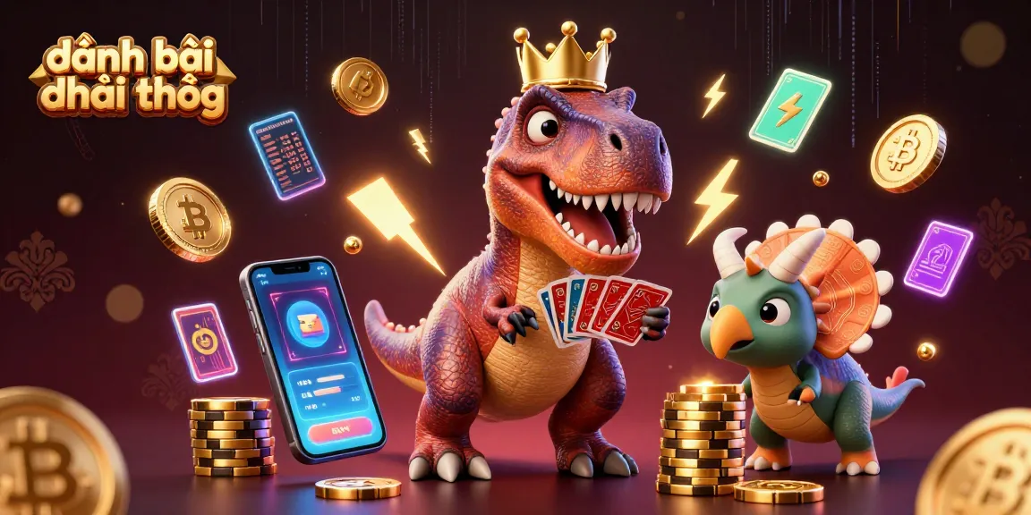 Engage in đánh bài đổi thưởng with colorful characters shuffling cards and stacking chips in a vibrant 3D casino.