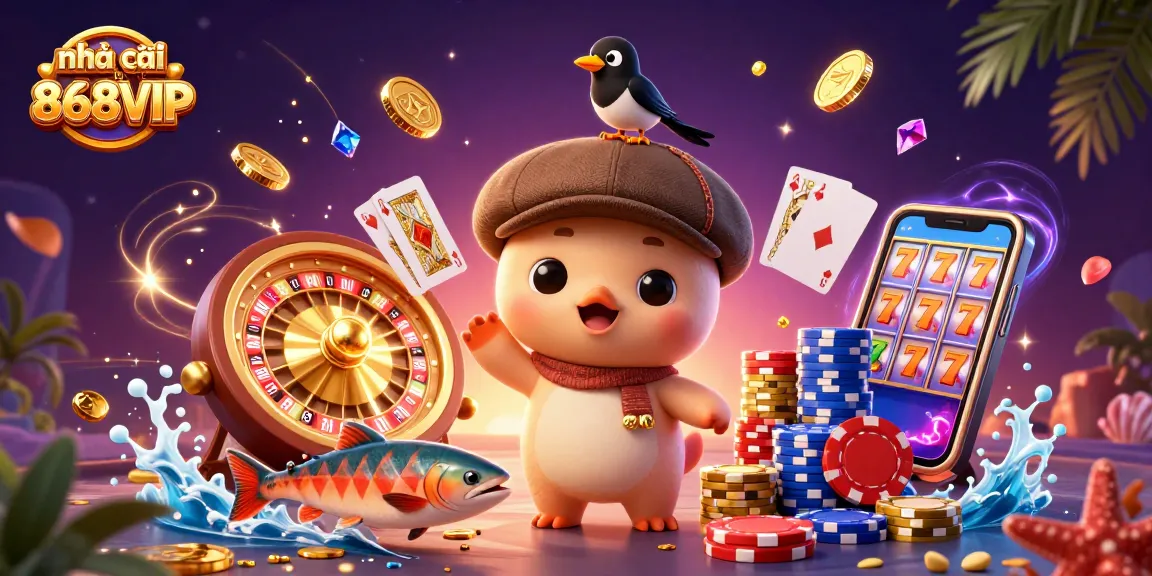 Engage in vibrant 3D gaming fun with nhà cái thể thao 868VIP featuring lively characters and dynamic casino elements.