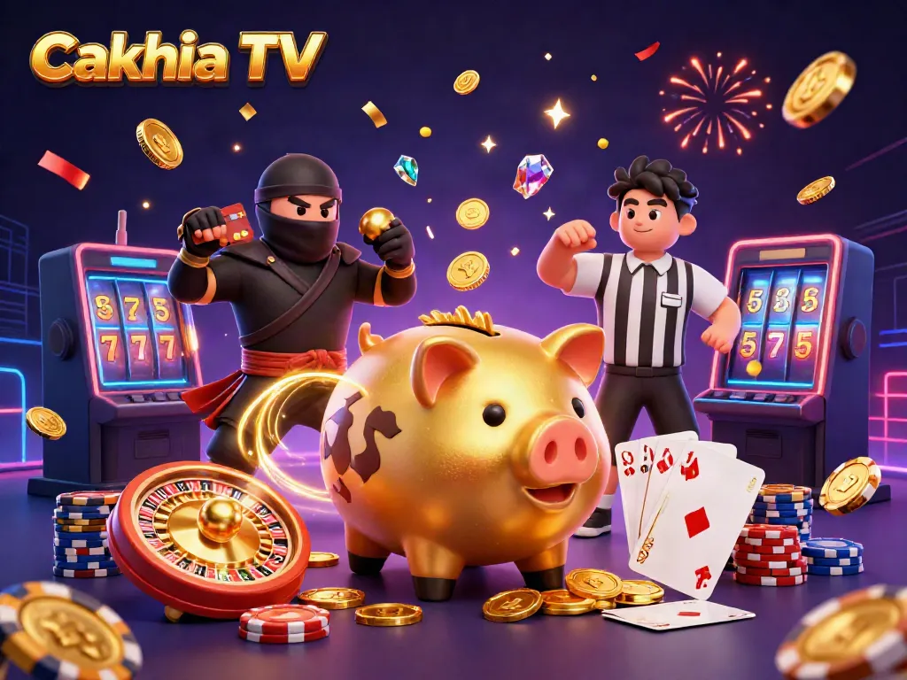 Cakhia TV showcases thrilling live casino action with vibrant characters and dynamic gambling elements.