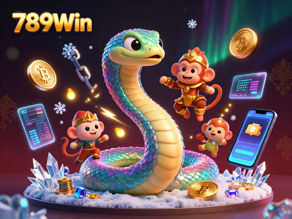 Play thrilling games and win big at 789Win with vibrant casino scenes and exciting characters.