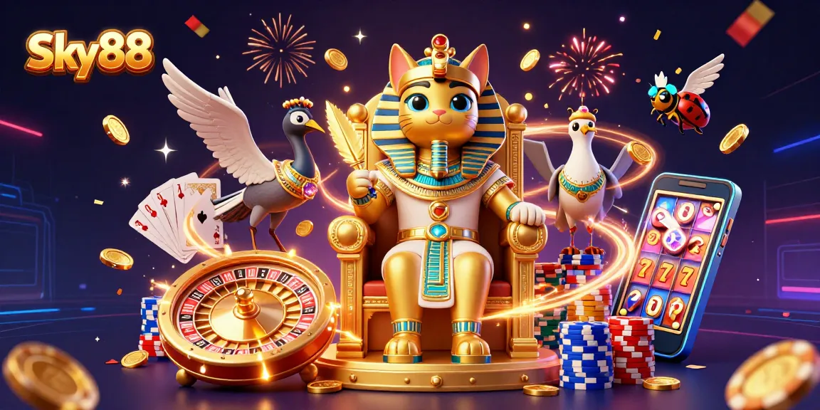 Experience exhilarating gameplay at Sky88 with dynamic casino elements and vibrant excitement.
