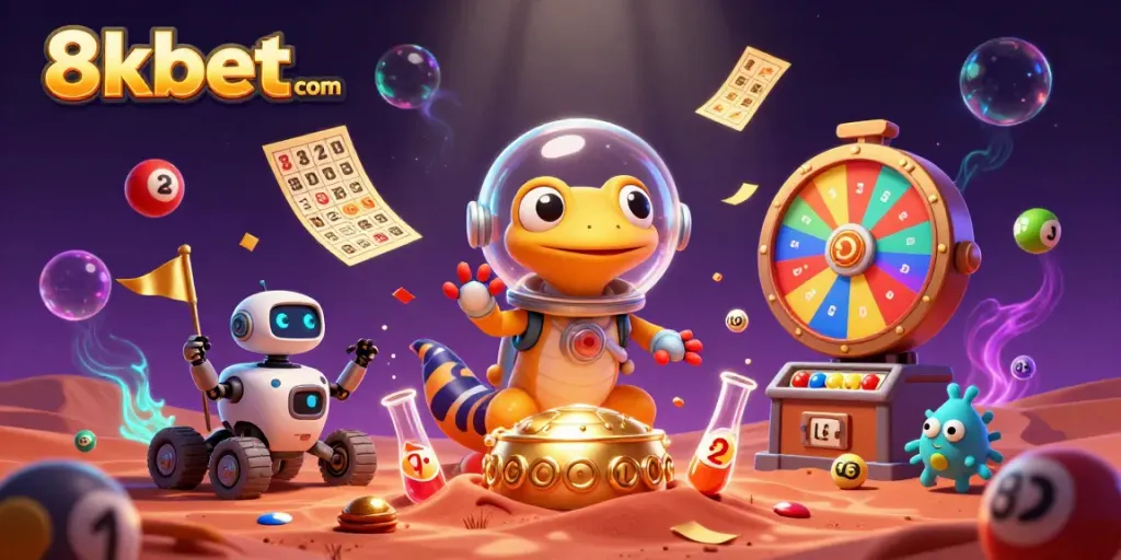 Experience gaming excitement with 8xbet com as a Martian gecko uncovers a golden casino.