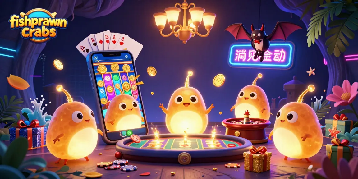 Engage with fishprawncrabs in a lively cave casino illuminated by animated glowworms.