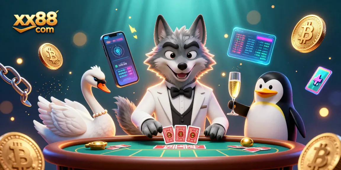 Experience the excitement of xx88 com with this vibrant illustration of a lively casino scene featuring engaging characters and stunning game elements.