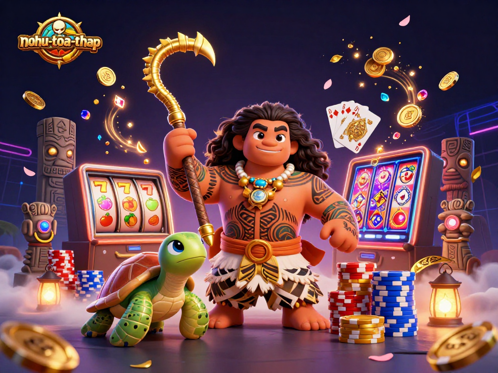 Experience the thrills of nohu-toa-thap with a Polynesian demigod and lucky treasures.