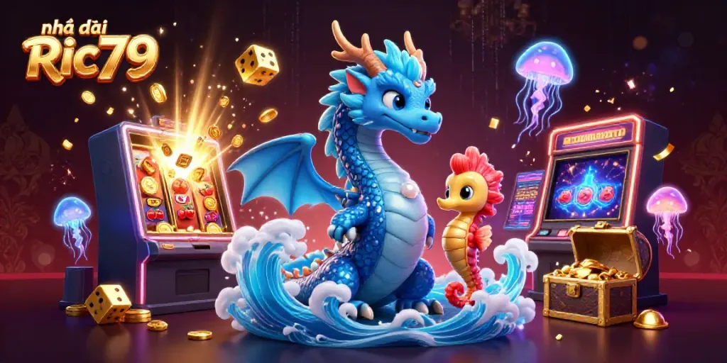 Experience exhilarating wins at Nhà cái Ric79 with a dynamic gaming fantasy scene full of casino excitement and magic.