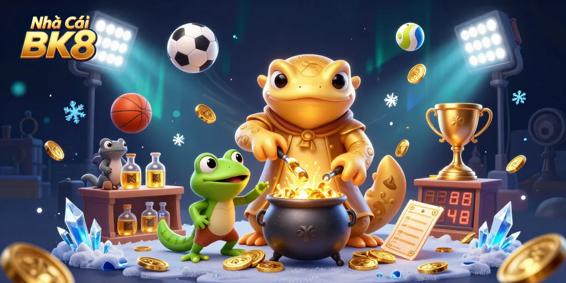 Engage in thrilling action at Nhà Cái BK8 with golden alchemists and sports elements!