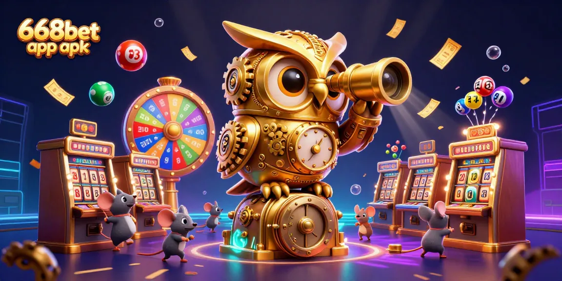 Engage with the excitement of the 668bet app apk featuring a dazzling casino atmosphere and animated elements.