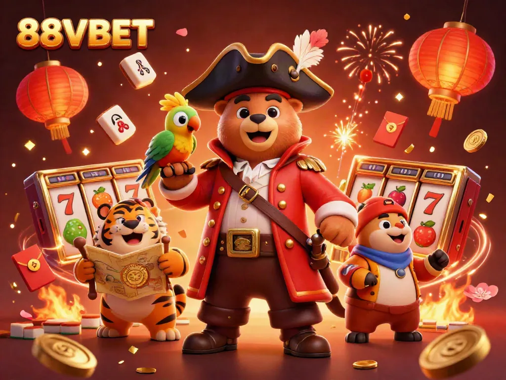 Experience the thrill of online gaming with 88VBET's vibrant digital illustration featuring characters in a dynamic casino scene.