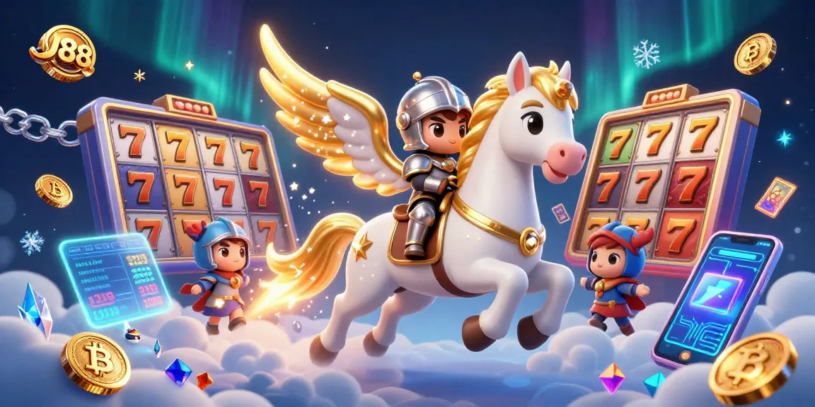 Engage in thrilling slots action at J88 with vibrant characters and dynamic casino elements.