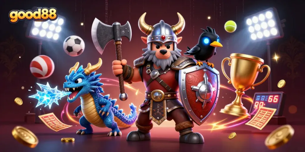 Experience thrilling gaming at good88 with dynamic casino action and vibrant 3D characters.