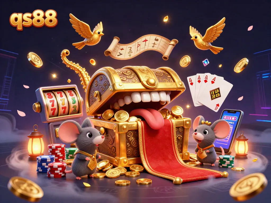Experience the excitement of qs88 with vibrant casino games featuring golden treasures and dynamic action.