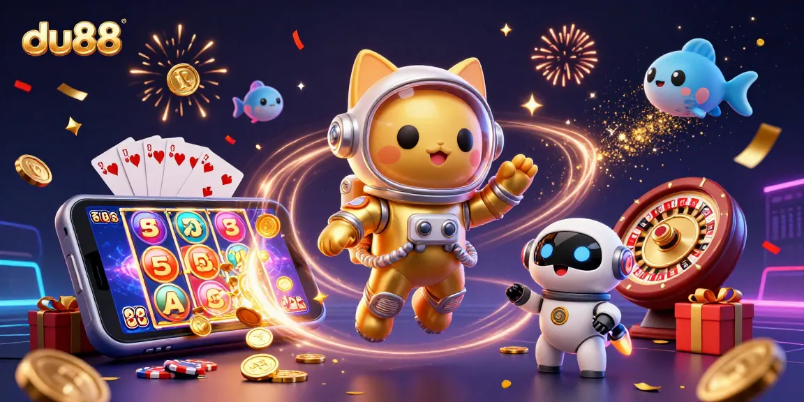 Engage with du88's thrilling casino experience through our dynamic 3D illustration.