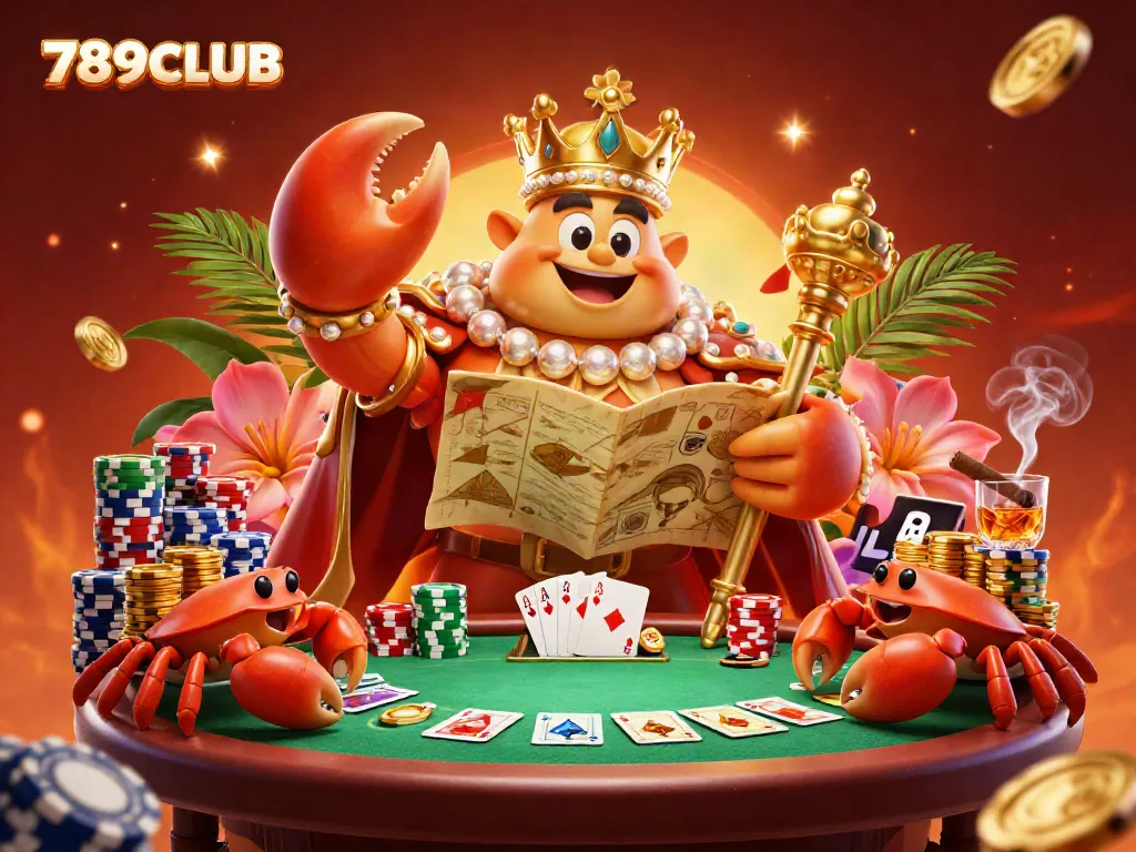 Engage in thrilling poker adventures with 789CLUB, featuring vibrant characters and casino elements.