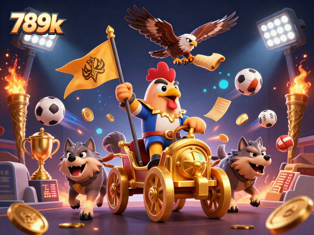 Engage in thrilling bets with 789k, where a rooster warlord leads the action!