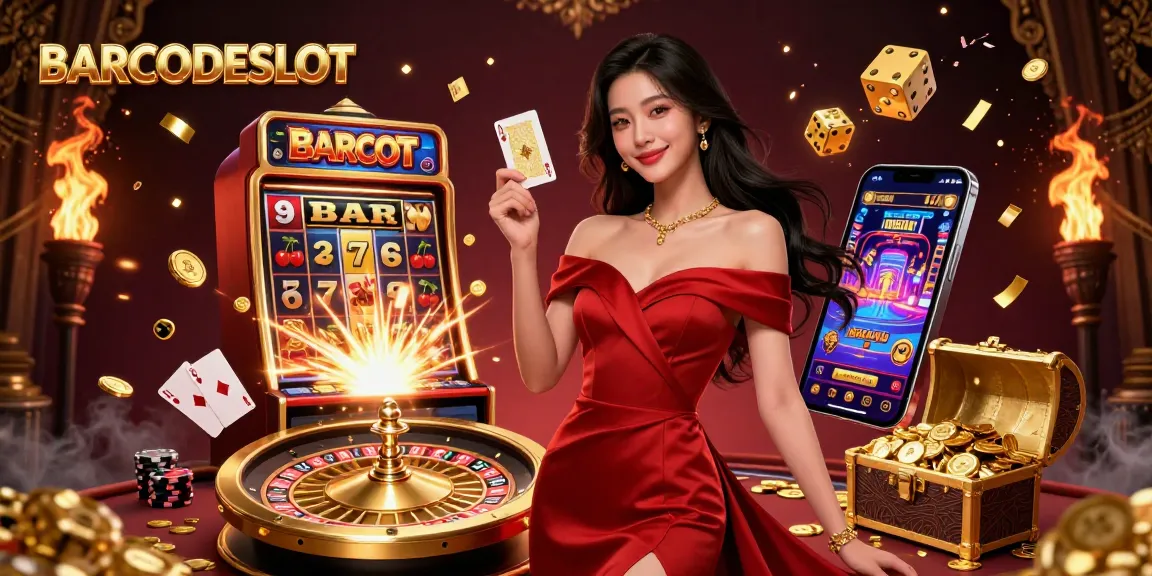 Experience thrilling wins at BARCODESLOT with a dazzling casino scene of games and excitement.
