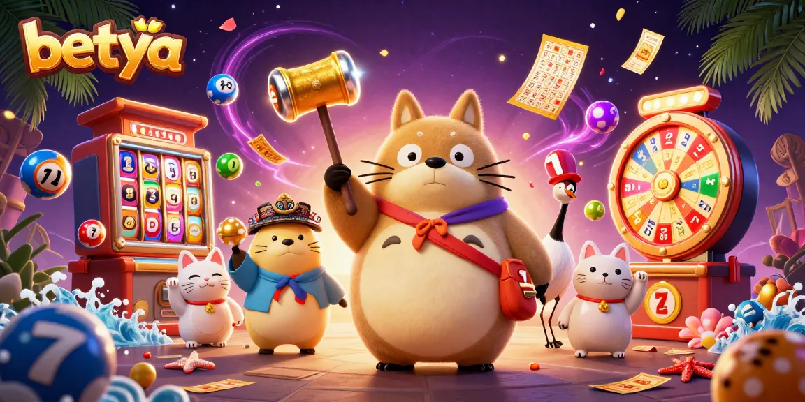 Feel the excitement of betya as colorful lottery balls and lucky characters enhance your gaming experience.
