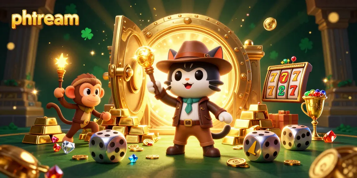 phdream explores exciting casino treasures with dynamic characters in a vibrant scene