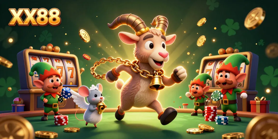 Experience the thrill at XX88 casino with lively characters engaging in high-stakes gambling fun.