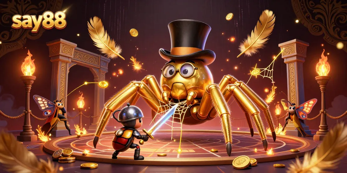 Experience thrilling entertainment at say88 with a vibrant 3D illustration of gaming characters.