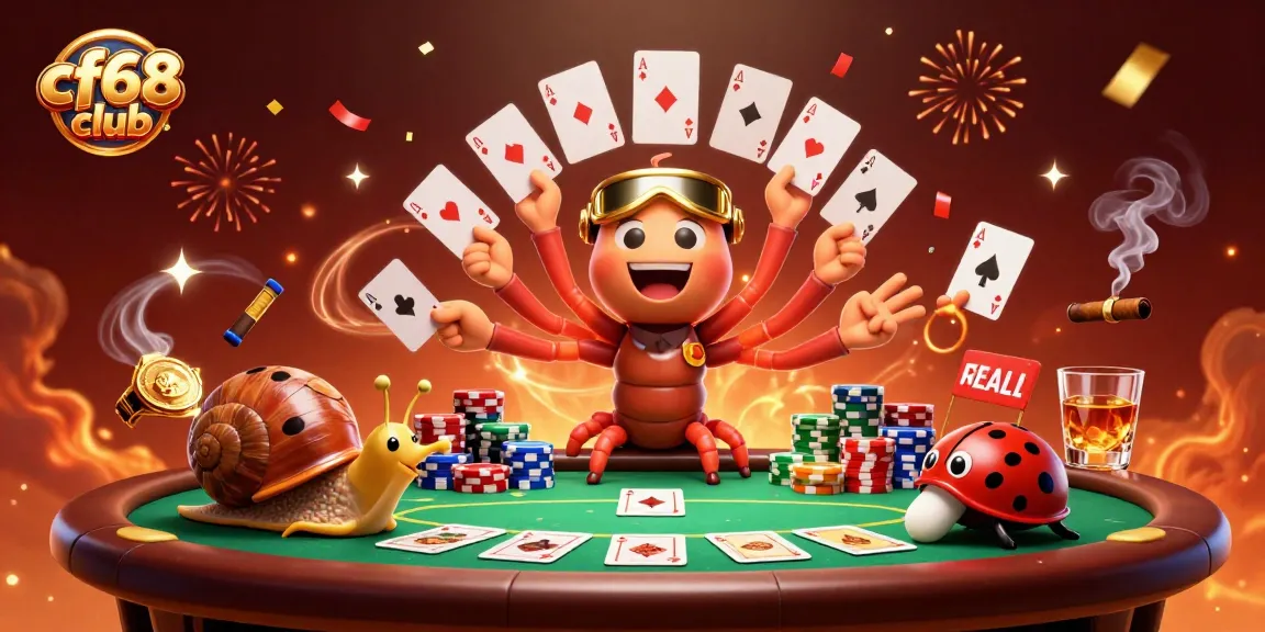 Engage with the excitement at cf68 club featuring unique characters and vibrant casino elements.