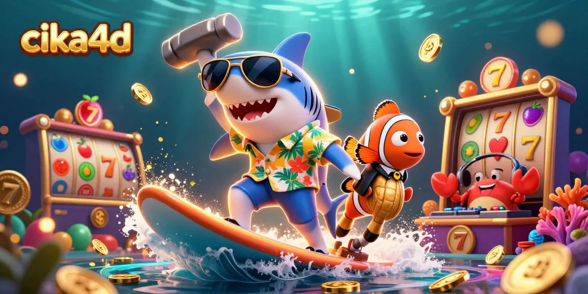 Engage with cika4d for thrilling online casino adventures featuring surfers and vibrant game elements.