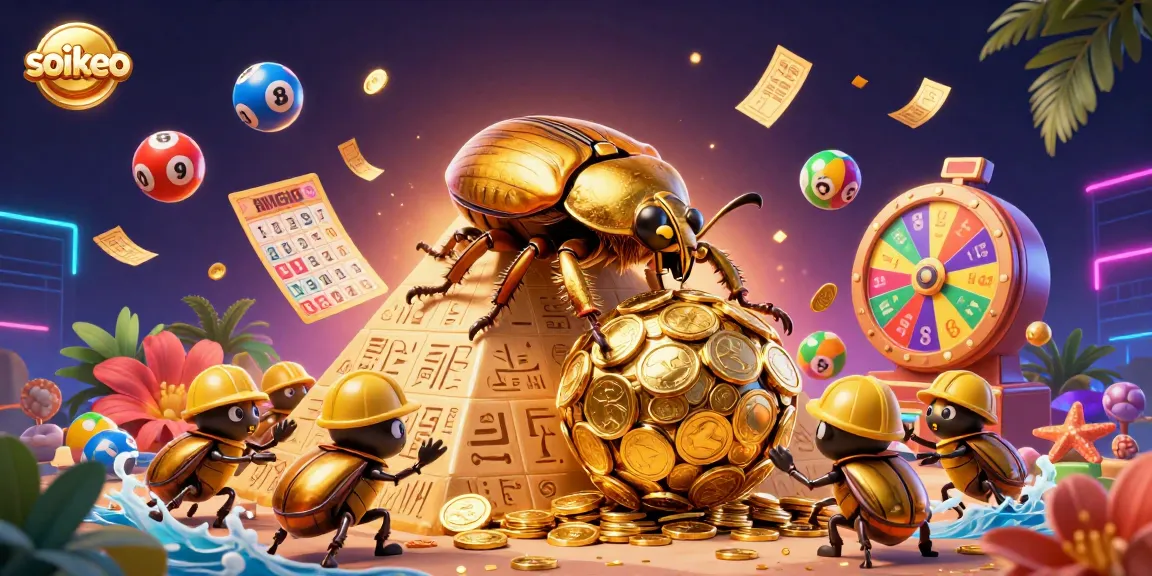 Engage with real-time betting insights on soikeo, featuring dynamic lottery balls and energetic gaming elements.
